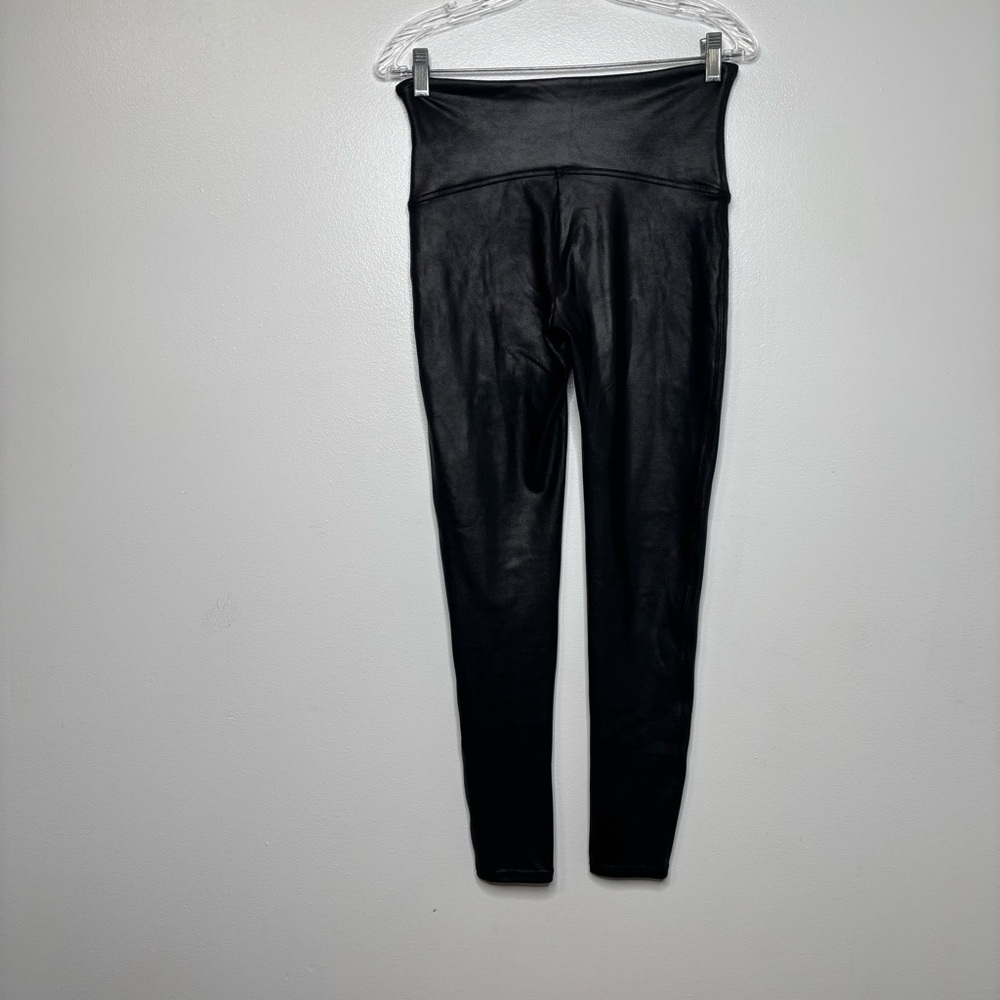 Spanx Faux Leather‎ Legging Black Size XL Womens Slimming Shapewear Spanxshape - Picture 2 of 8